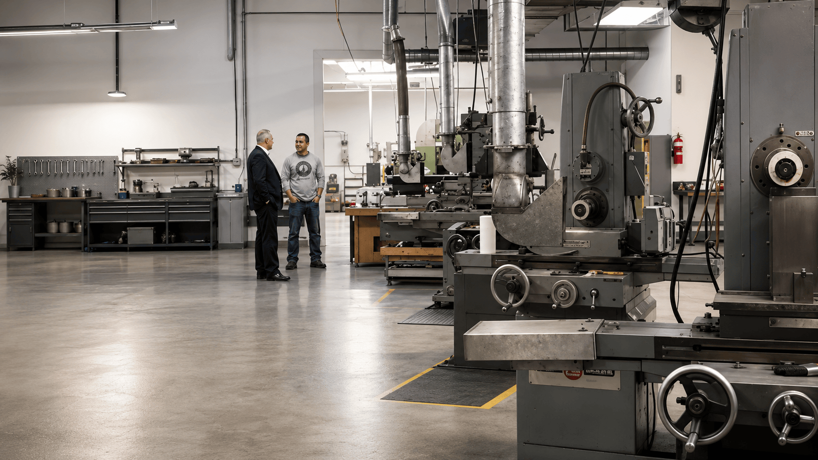 J&R Broach and Machine owner in shop